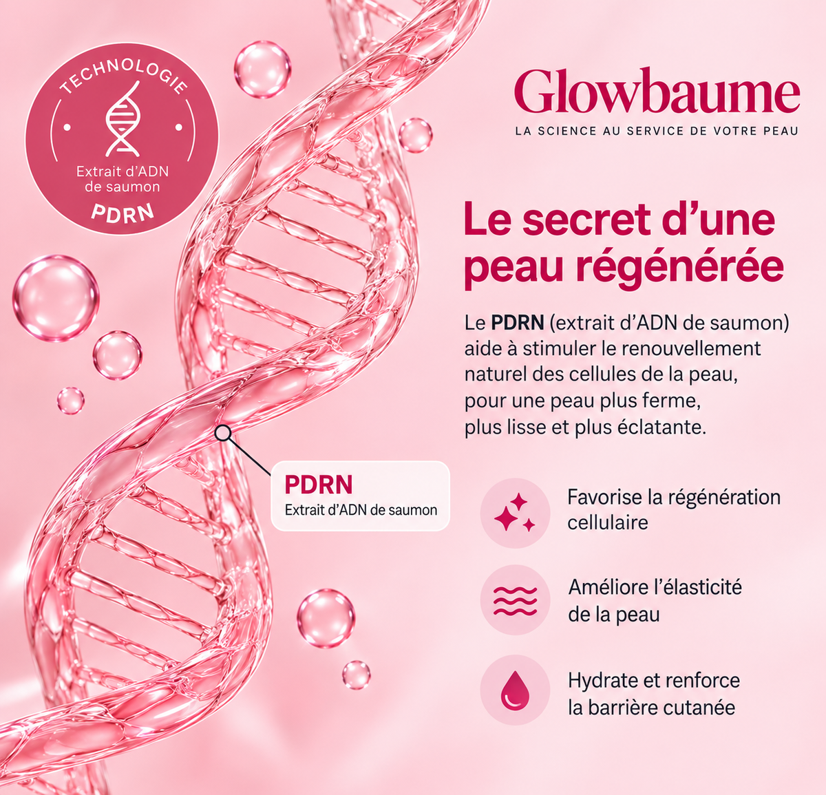 Baume au collagène pur PDRN Glowbaume
