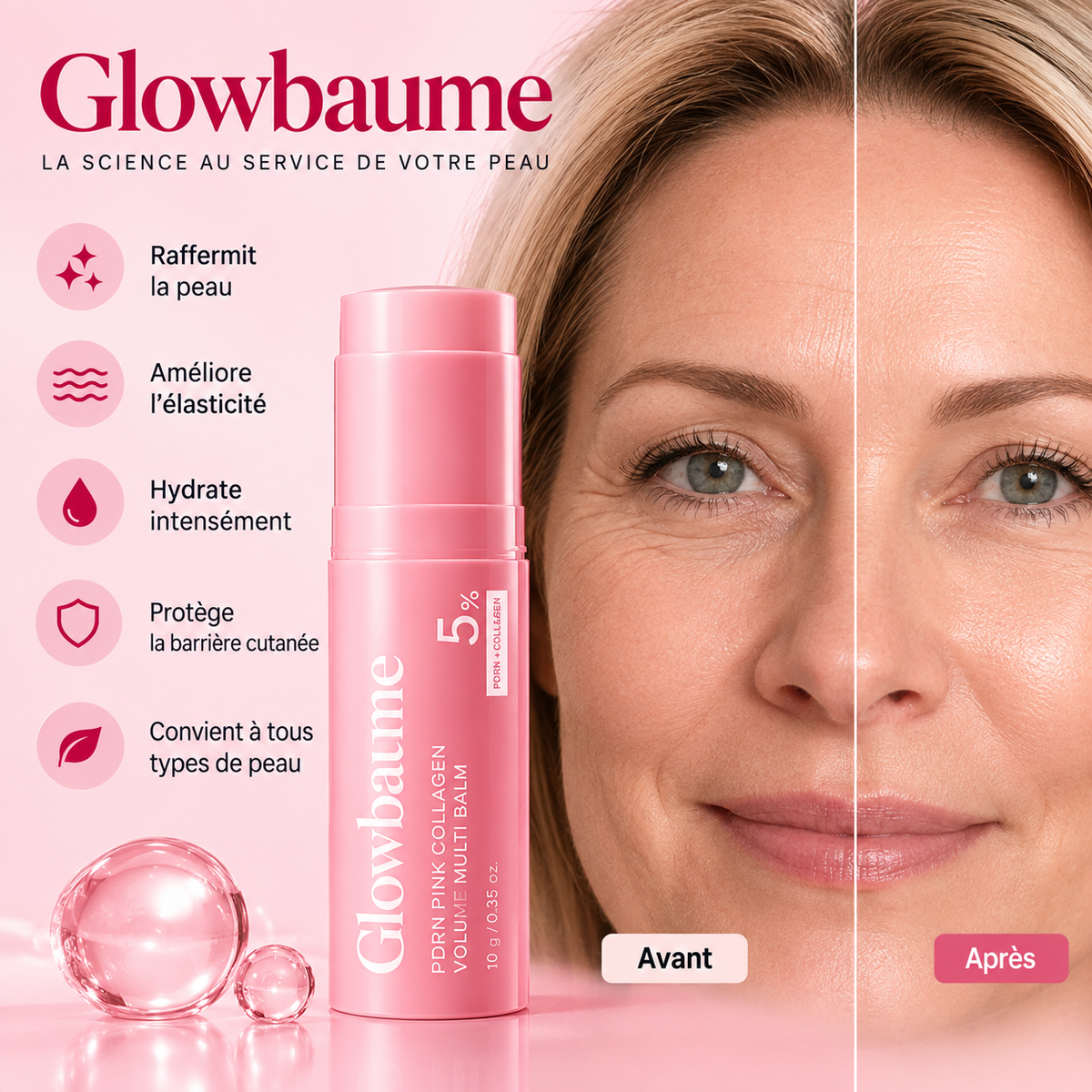 Baume au collagène pur PDRN Glowbaume
